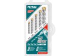 Grąžtų rinkinys TOTAL, betonui, 5 vnt. (4,5,6,8,10 mm), TACSD5055