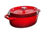 Puodas GRANDFEU, ovalus, Casserole tipo puodas su dangčiu, 5,6 l