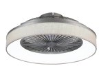 Lubinis LED šviestuvas RABALUX Benicio, 35W, 230V, 3000-6000K, 1050 lm, IP20, 15W ventil., su pultu, dimer., metalinis, pilkos/baltos sp., 525x220x525mm, 5420