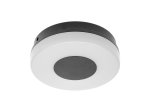 Specialiųjų patalpų LED šviestuvas GTV Twist, 10W, 4000K, 750 lm, IP65, 175-250V, 120°, apvalus, baltos/juodos sp., 165 x 60 mm, LD-TWI10WOK-40