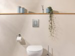 Klozeto komplektas GROHE SOLIDO 5-in-1 BAU CERAMIC: rėmas GROHE Rapid SL, klozetas Grohe Bau Ceramic, mygtukas Grohe Even, chromo sp., laikikliai ir garso izoliacijos tarpinė, 112957SH00