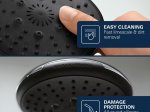 Dušo komplektas su termostatu GROHE QuickFix Vitalio Start 250 Flex, 250mm dušo galva,110mm rank. dušeliu, virštinkinė, taupanti vandenį, chromas, 26677001