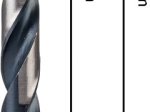Grąžtas metalui BOSCH HSS, su šešiakampiu kotu, 8,0 mm, 8 × 75 × 117 mm