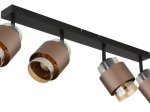 Kryptinis šviestuvas GLOBO Milley, E27, 4 x 40W, 230V, matinės bronzos spalvos, 650 x 100 x 125 mm, 15560-4C