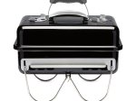 Anglies kepsninė WEBER, Go-Anywhere, kepimo plotas 42x26cm, 37x31x53cm, juoda, nešiojama