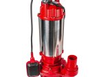 Panardinamas nuotekų siurblys RAIDER RD-NWP88, INOX, su plūde ir smulkintuvu, kėlimo aukštis 15m, įsiurbimo gylis 7 m, našumas 230 l/min,  galia 1100W, nerūd.pl.