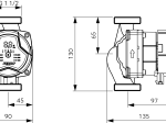 Elektroninis cirkuliacinis siurblys FERRO GPA III 25-6-130, 256130GPA3