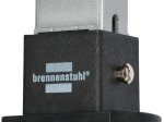 Ilgiklis BRENNENSTUHL, 3 lizd., 2m, su įž., be jungiklio, 3x1,5, sidabrinės, juodos sp., montuojamas į baldus, 1396200003