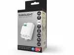 Judesio jutiklis EUROLIGHT, 1200W, 360 laipsnių, 8 m / 15 m, mikrobangų jutiklis, baltos sp.