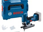 Akumuliatorinis siaurapjūklis BOSCH Professional GST 18V-125 S, Solo, judesių skaičius tuščiąja eiga 500-3500 min-1, be akumuliatoriaus ir kroviklio