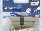 Spynos cilindras SERRUPRIX Tiger 6, su užsuktuku, 5 raktai, žalvarinis, nikeliuotas, 30x30 mm, 216625