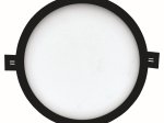 Montuojamas šviestuvas panelė TOPE Split, 16W, 1168lm, 4000K, IP44, apvali, įleidžiama, juodos sp.