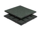 Guminė plytelė METALOIDAS, 50 x 50 x 3 cm, žalia