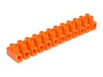 Kontaktinė kaladėlė DPM, 12 x 2,5 mm², 3 A, oranžinės sp.