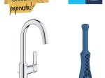 Plautuvės maišytuvas GROHE QUICKFIX START, L dydžio, su "pop-up" dugno vožtuvu, vandenį taupantis, chromas, 23554002