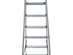 Kopėčios HERVIN EQUIPMENT, aliuminės, buitinės, 6 pakopų, 1250-1950 mm, HSL006A