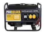Benzininis generatorius PROBUILDER, nominali galia 2,6 kW, maksimali 2,05 kW, degalų bako talpa 4 l