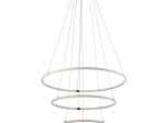 Pakabinamas LED šviestuvas SEARCHLIGHT Revolve, 59,81W, 230V, 3000K, 7774lm, dimeriuojamas, 790 x 790 x 1420 mm, maksimalus aukštis 1500 mm, 40176-3BK