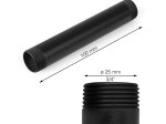 Dekoratyvinis vamzdis RUSTICLINE, 3/4", ilgis 100 mm, skersmuo 25 mm, RT-10, juodos sp.