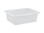 Daiktadėžė PLAST TEAM Basic Box, su dangčiu, skaidri, 59,5 x 17 x 39,5 cm, 30 l