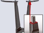Preciziškos replės išoriniams žiedams KNIPEX, 4911A2