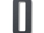 Namo numeris 0, 150 mm, antracito sp, nerūdijantis plienas