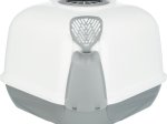 Uždaro tipo kačių tualetas TRIXIE Maro , su lopetėle, 60x43x52 cm, kampinis,  šviesiai pilkos/baltos spalvos