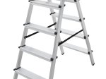 Kopėčios HERVIN EQUIPMENT, aliuminės, dvipusės, 2x5 pakopų, 1100-1180 mm, AD0405A