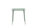 Lauko valgomojo stalas NOVELLY HOME MT22107-L70, iš plieno, su antikorozine danga, sp. šviesiai žalia, 730 x 700 x 700 mm