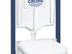 Klozeto komplektas GROHE SEREL SOLIDO, kompl. potinkinis rėmas, "Serel" klozetas su lėtai nusileidžiančiu dangčiu, mygtukas "Fresh" ir garso izoliacijos tarpinė, 39468000