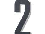 Namo numeris 2, 150 mm, antracito sp, nerūdijantis plienas