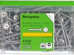 Montavimo sraigtai ESSVE, 4,2 x 45 mm, A2 nerūdijantis plienas, 250 vnt.