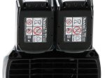 Akumuliatorinis pūstuvas MAKITA DUB362PT4, 2X18V, 4 x 5 Ah akumuliatoriai + dvigubas greitas kroviklis DC18RD