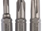 Antgalių komplektas BOSCH, Extra Hart Ph, PH1,PH2, PH3, 25 mm, 3 vnt.