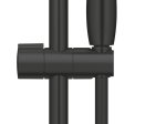 Dušo komplektas GROHE QuickFix Vitalio Start 100, 100mm 2-srovių rankinis dušelis, 600mm stovas,1750mm žarna, vandenį taupantis, juodas matinis, 279482431