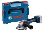 Akumuliatorinis kampinis šlifuoklis BOSCH Professional, GWS 18 V-11 S, SOLO, 18 V, maks. disko skersmuo 125 mm, be akumuliatoriaus ir kroviklio, lagaminas, 06019N4001