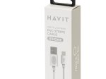 USB-iPhone laidas HAVIT M.CUBE 8510, 2,0A, 1m, baltos spalvos