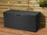 Plastikinė sodo dėžė NIZZA, 350 l, 120 x 52 x 60 cm
