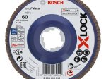 Tiesus žiedlapinis diskas BOSCH X-Lock, D 125 mm; K 60, tiesus