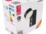 Lauko šviestuvas AVIDE Siraz At-8562, LED 12W, 220-240V, 4000K, 428 lm, IP54, sieninis, su judesio davikliu, juodos sp., 90 x 152 mm