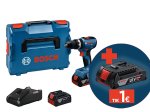 Akumuliatorinis smūg. gręžtuvas BOSCH Professional GSB 18 V-65, 18 V, komplekte 2 x 5,0 Ah akumuliatoriai ir kroviklis, lagaminas, 06019N3303