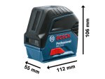 Kombinuotasis lazeris BOSCH Professional GCL 2-15, BG 3x1,5V, RM1, 0601066E00