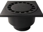 Trapas ACO, 20x20cm, iš ABS plastiko, juodas, su vert. 110mm ištekėjimu, 1,4 l/s, A15, 310094