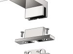 Sieninis veidrodžių ir paveikslų LED šviestuvas G.LUX, Gr-Led-400-7W-Mirror-Cuba, 7W, 800Lm, 4000K, IP44, 40cm, chromo sp.
