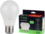 LED lempa V-TAC, 8.5W (=60W), E27 A60, 3000K, 806lm, 3vnt