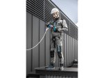 Kelnės HOGERT WORKWEAR Tauber, audinys 92% poliamidas, 8% elastanas, pilka spalva, L (52) dydis, CE