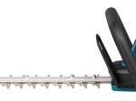Akumuliatorinės gyvatvorių žirklės MAKITA DUH506Z, 18 V, darbinis plotis 50 cm, bešepetėlinis variklis, svoris 2,8 kg. Be akumuliatorių ir pakrovėjo.