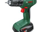 Akumuliatorinis suktuvas BOSCH Green Easy Drill 18V-40, 18V, 1 x 2 Ah akumuliatoriai, maks. sukimo momentas 40 Nm, LED apšvietimas, 2 greičiai, 1,3 kg