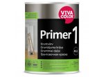 Vandeniniai gruntiniai dažai VIVACOLOR Primer 1, 0,9 l, balti, tuonuojami, vidaus ir išorės darbams