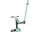 Paspirtukas GLOBBER Go Up Sporty Lights V2, mėtinės spalvos, apkrova iki 20kg